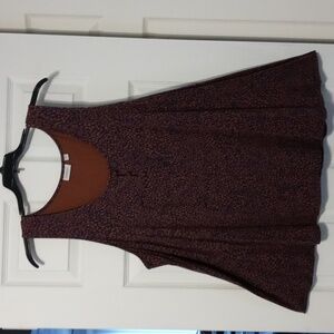 Avenue Women's Tank Top - Brown and Black Pattern